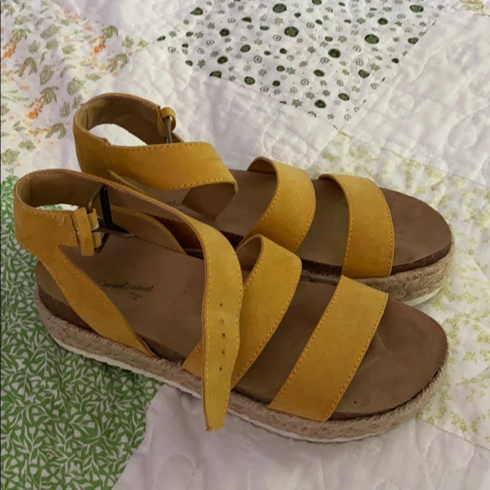 Yellow sandals